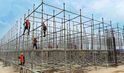 格力產業園啟用新型腳手架，建設進程加速邁向新階段