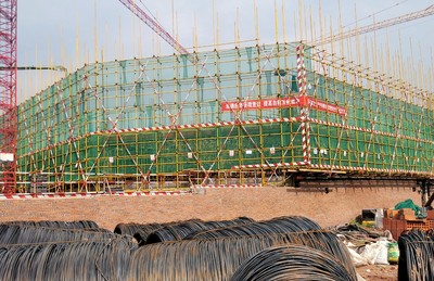 榮縣首個市民健身中心年底竣工，工程建設穩步推進